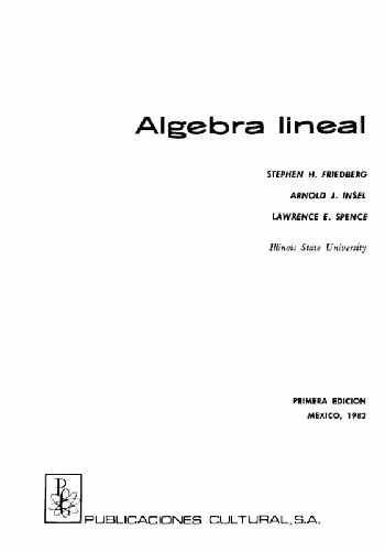 خرید و دانلود نسخه کامل کتاب Algebra lineal