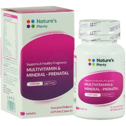 مولتی ویتامین و مینرال بارداری و شیردهی 60 عددی نیچرز پلنتی