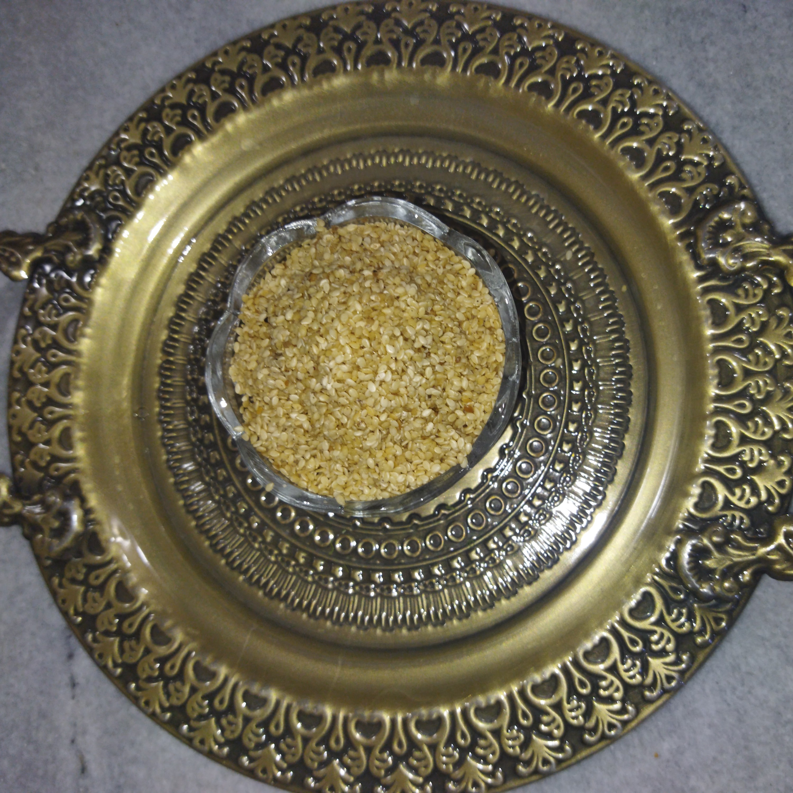 کنجد سفید پاک شده سیصد گرمی