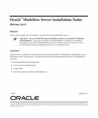 خرید و دانلود نسخه کامل کتاب Oracle Workflow Server Installation Notes (Part No. A90185-01) (Release 2.6.1)