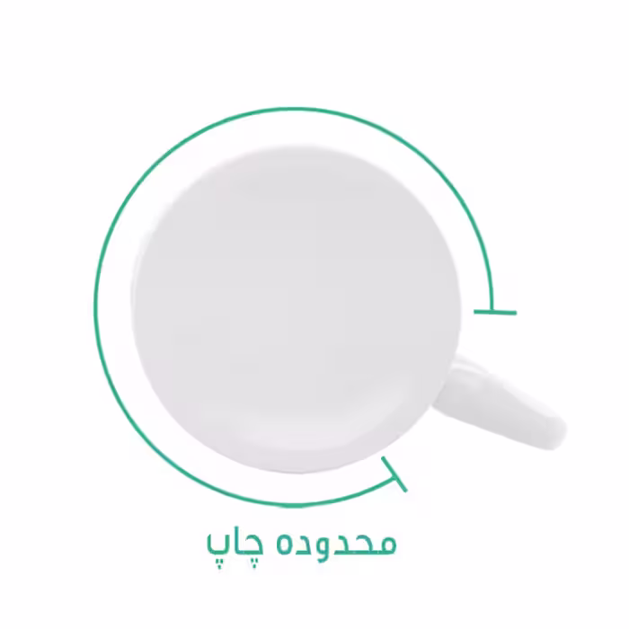 ماگ لاژید مدل اسم طیبه طرح گاو عاشق