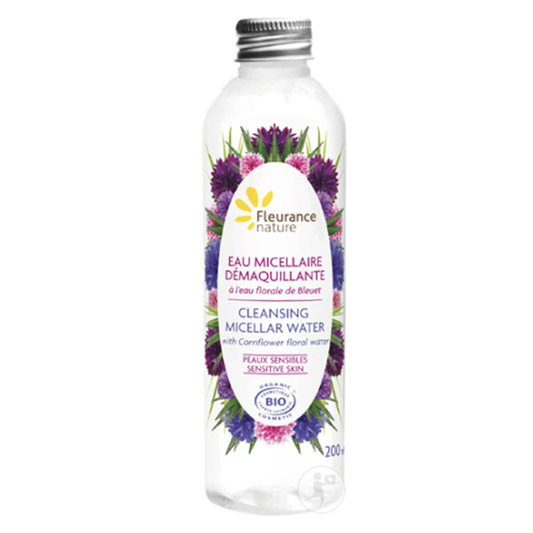 محلول پاک کننده آرایش طبیعی و ارگانیک فلورانس حاوی عصاره گل زغال اخته حجم 200 میل (164683)