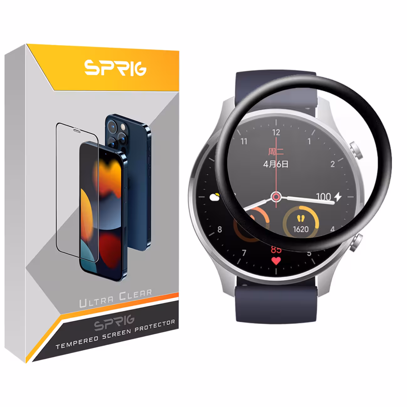 محافظ صفحه نمایش نانو اسپریگ مدل SPG مناسب برای ساعت هوشمند شیایومی Mi Watch Color