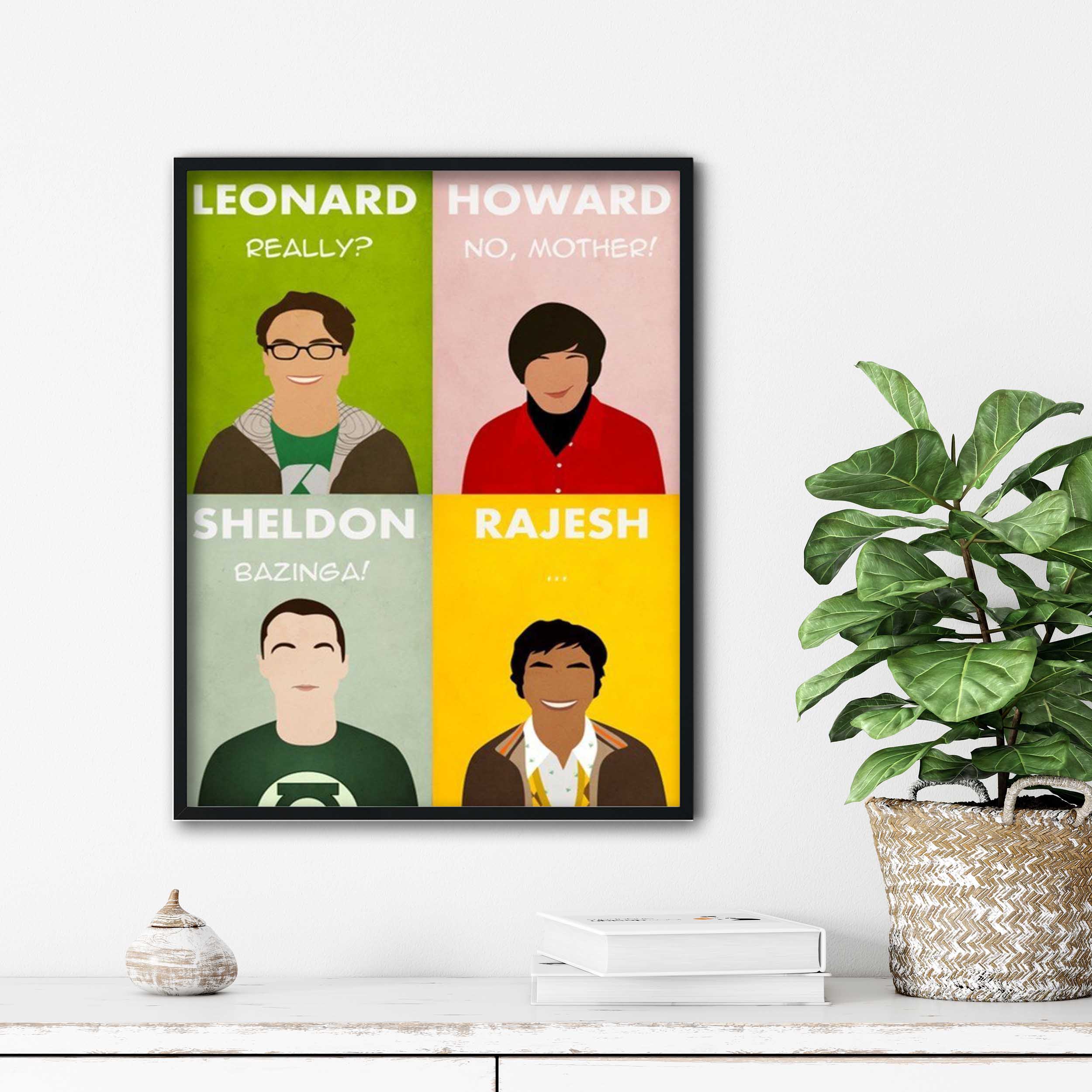 تابلو آتریسا طرح سریال big bang theory مدل ATB001