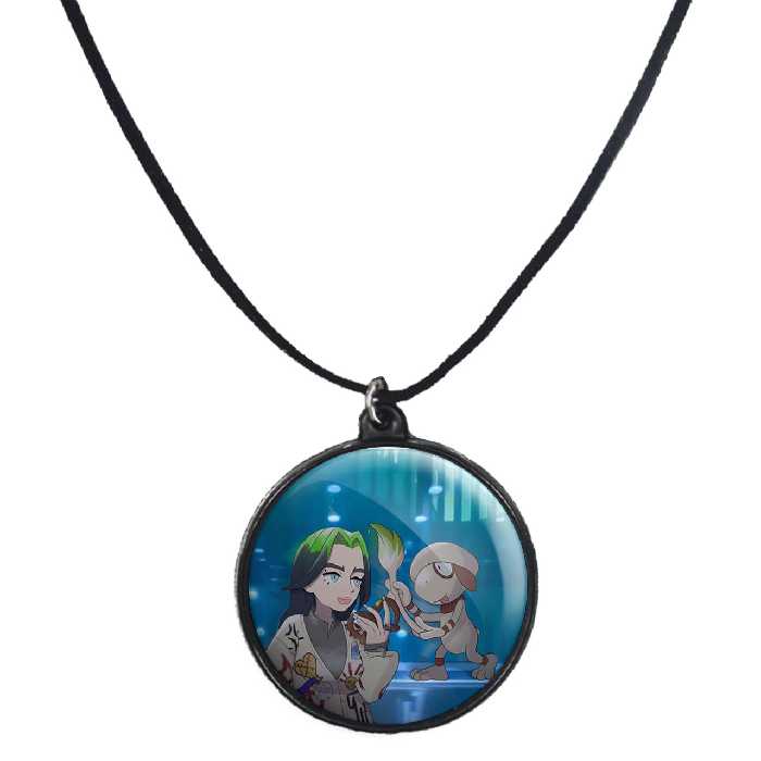 گردنبند پرمانه طرح billie eilish کد pmb.26299مدل دو طرفه