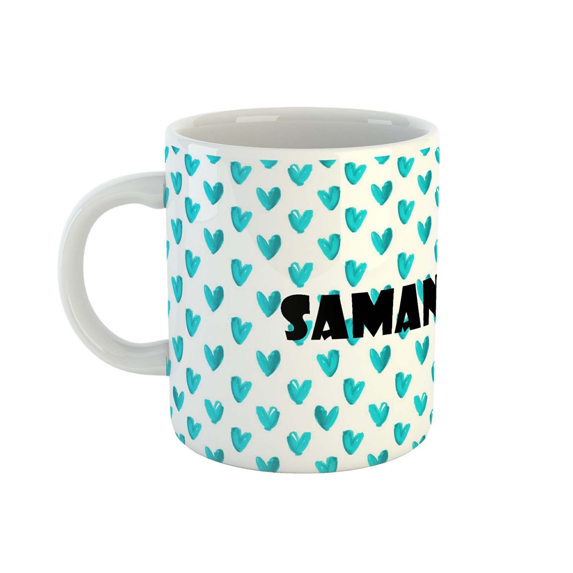 ماگ طرح اسم سمانه مدل قلب کد 756