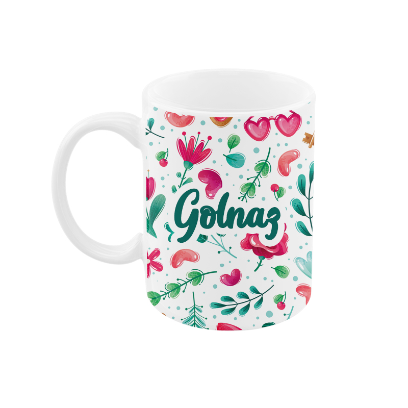 ماگ رژارت مدل اسم گلناز