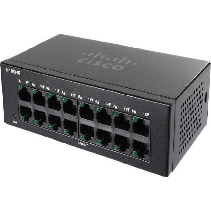Cisco SF110D-16 16-Port 10/100 Desktop Switch - تکنو لینک 148