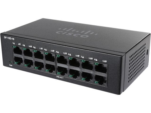 Cisco SF110D-16 16-Port 10/100 Desktop Switch - تکنو لینک 148