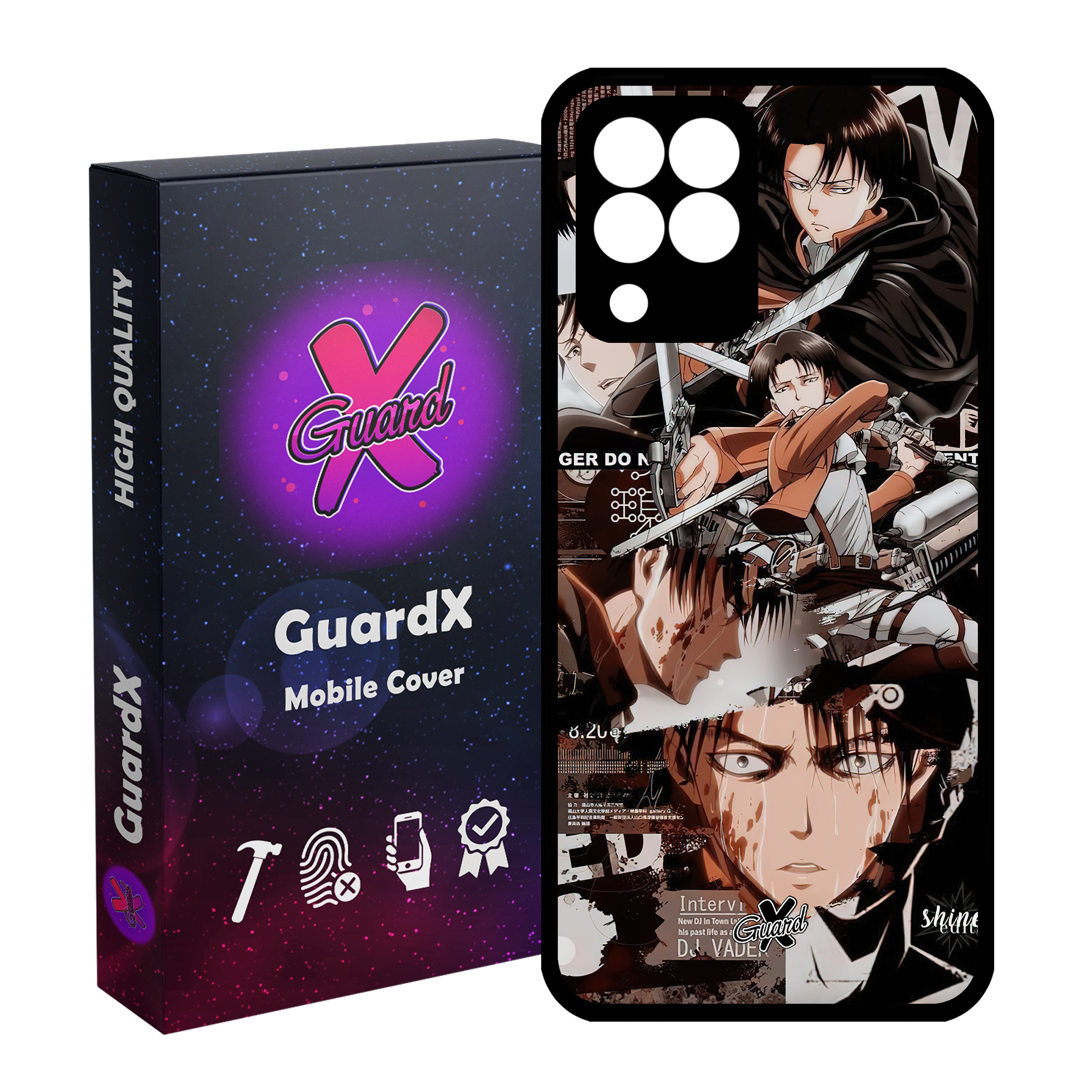 کاور گارد ایکس طرح لیوای انیمه مدل Glass10486 مناسب برای گوشی موبایل سامسونگ Galaxy M33/M33 5G