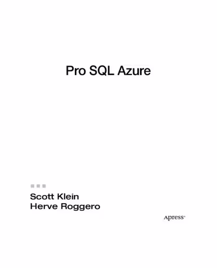 خرید و دانلود نسخه کامل کتاب Pro Sql Azure