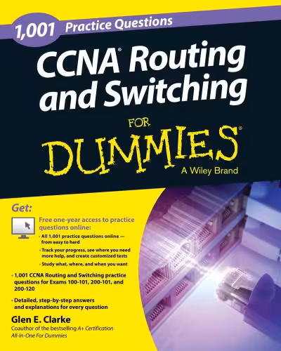 خرید و دانلود نسخه کامل کتاب 1001 CCNA Routing and Switching Practice Questions For Dummies