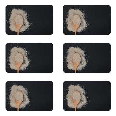 زیربشقابی طرح قاشق کد 8329 بسته 6 عددی