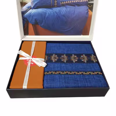 سرویس روتختی کاتن باکس مدل folk art lusso یک نفره 3 تکه