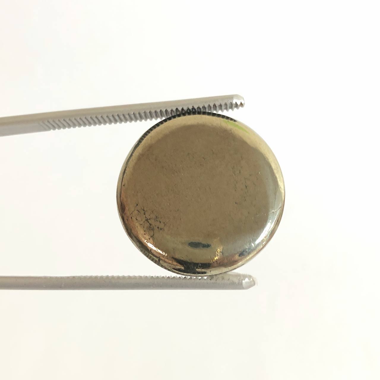 نگین پیریت طبیعی دایره ای زیبا 240494