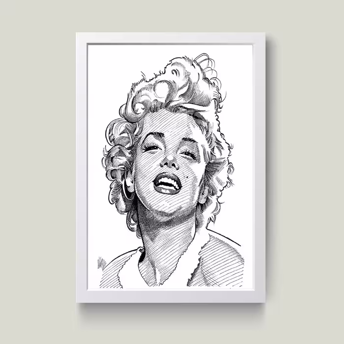 تابلو مدل مرلین مونرو Marilyn Monroe کد S3005-w