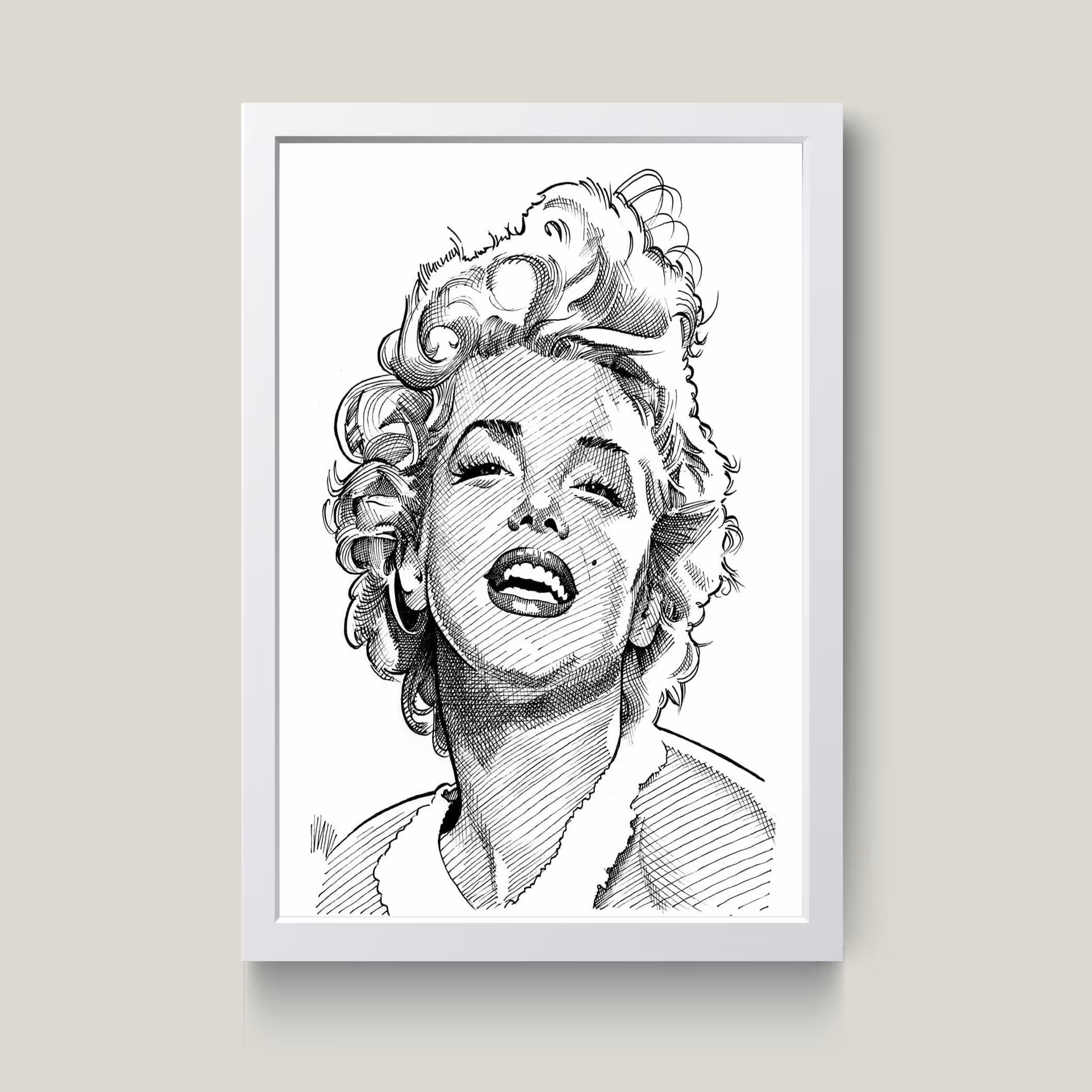 تابلو مدل مرلین مونرو Marilyn Monroe کد S3005-w