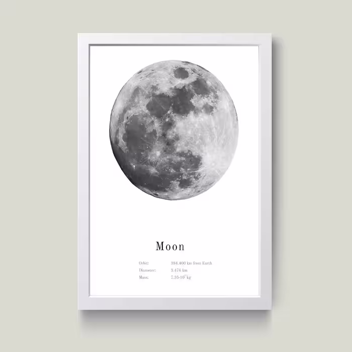 تابلو مدل ماه Moon کد S0626-w