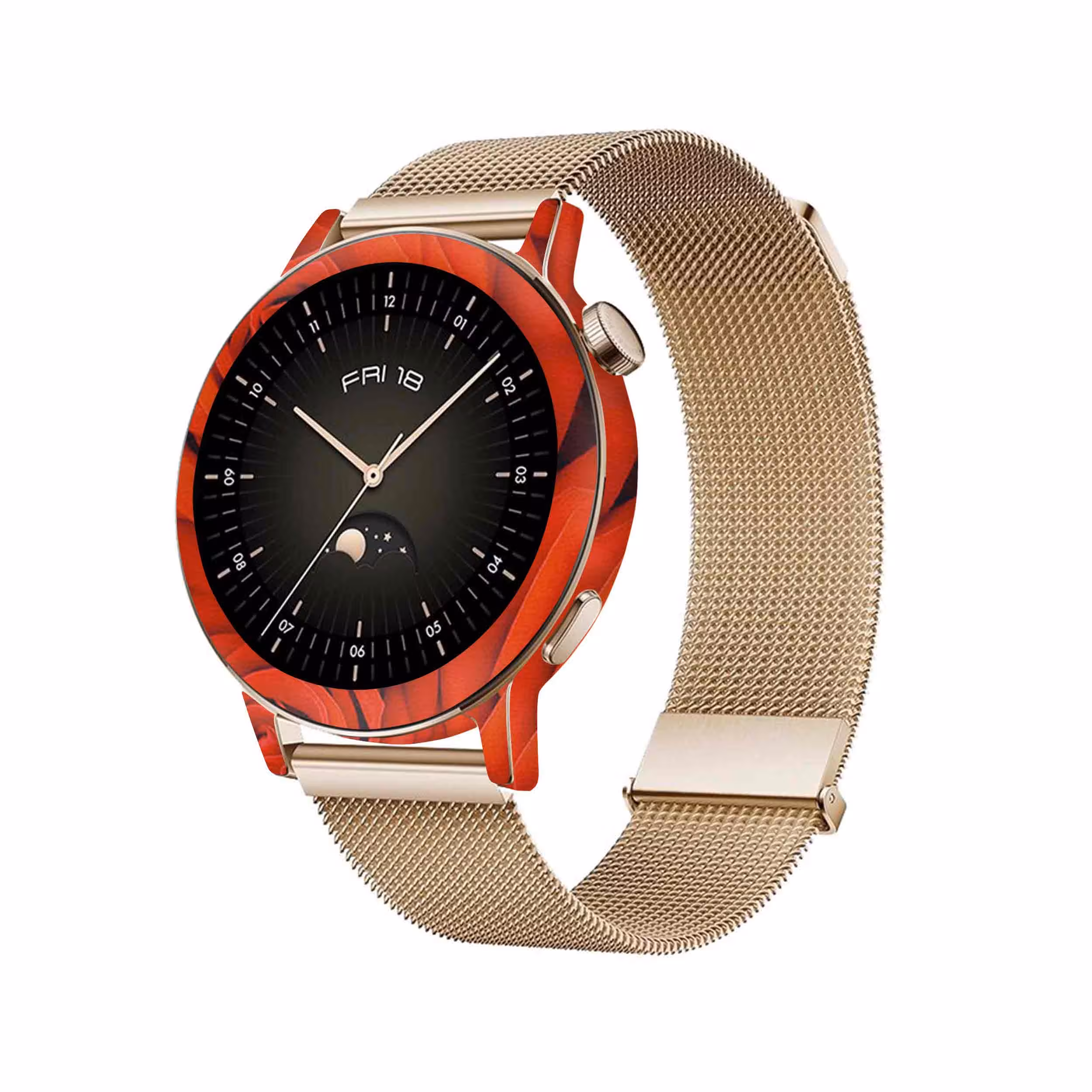 برچسب ماهوت طرح Red-Flower مناسب برای ساعت هوشمند هوآوی Watch GT 3 42mm