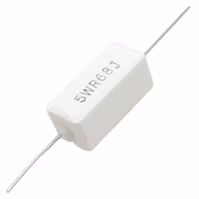 مقاومت آجری 0.68 اهم کد 5W-68 بسته 5 عددی