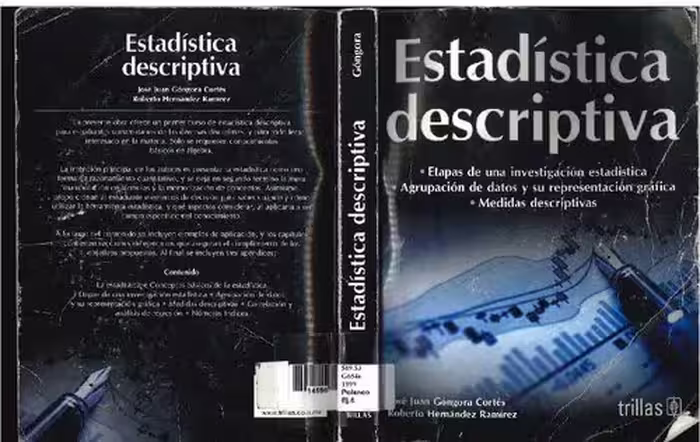 خرید و دانلود نسخه کامل کتاب Estadística descriptiva