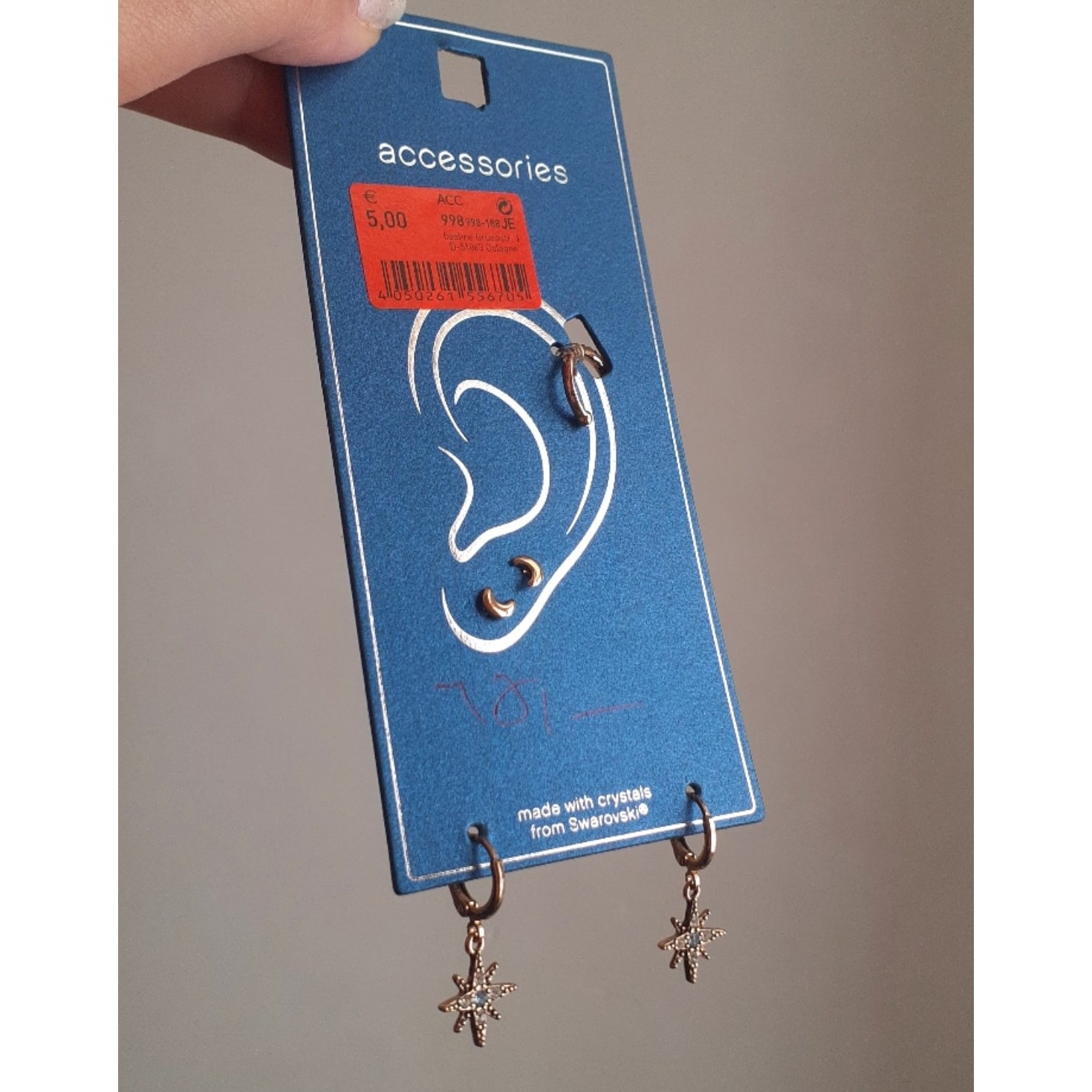 پک گوشواره ایرکاف دار ( یک ایرکاف داره که چفت میشه نیاز به سوراخ کردن گوش نداره ) پک گوشواره ایرکاف دار ضد حساسیت ایرکاف