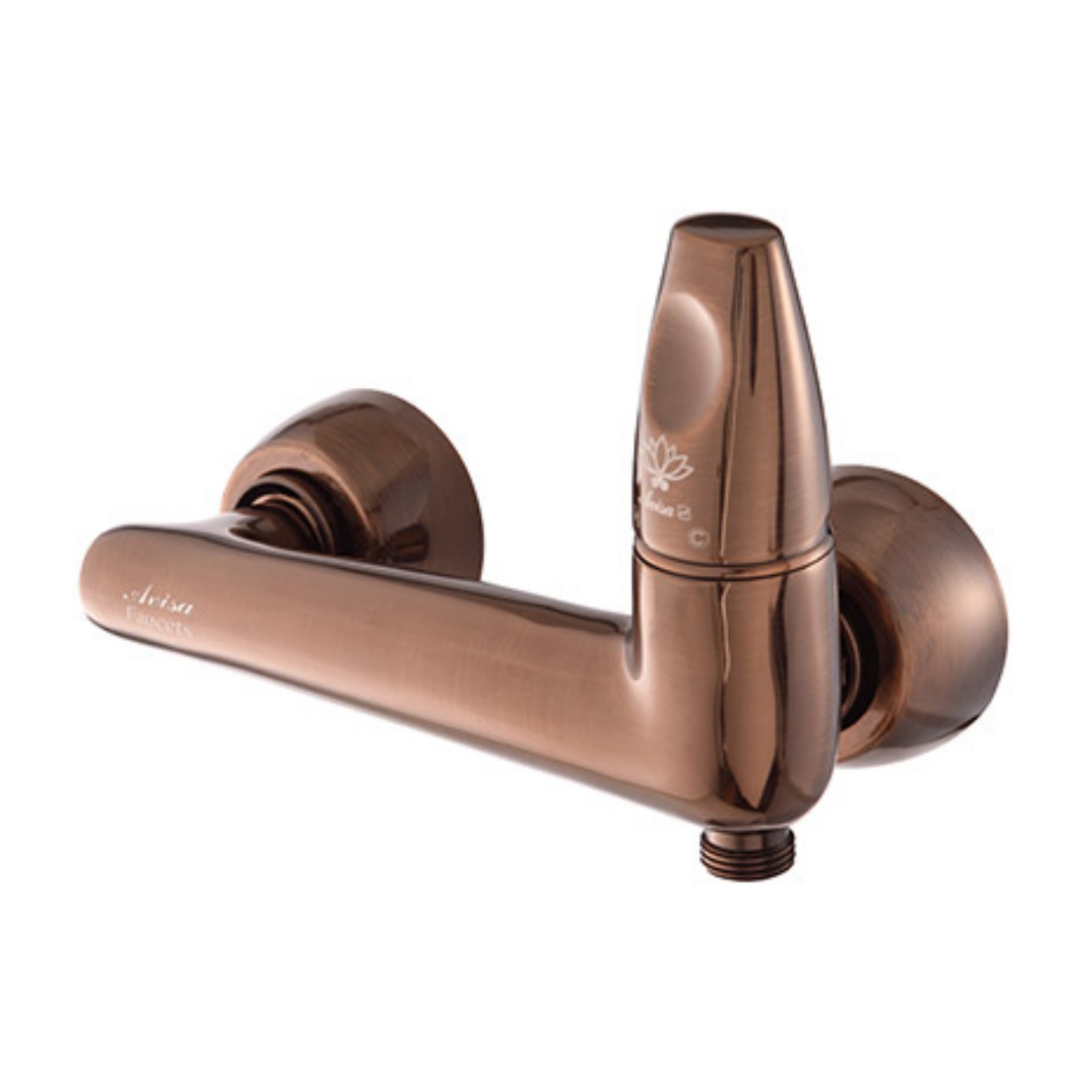 شیر توالت آویسا مدل یونیک رزگلد با طراحی مدرن