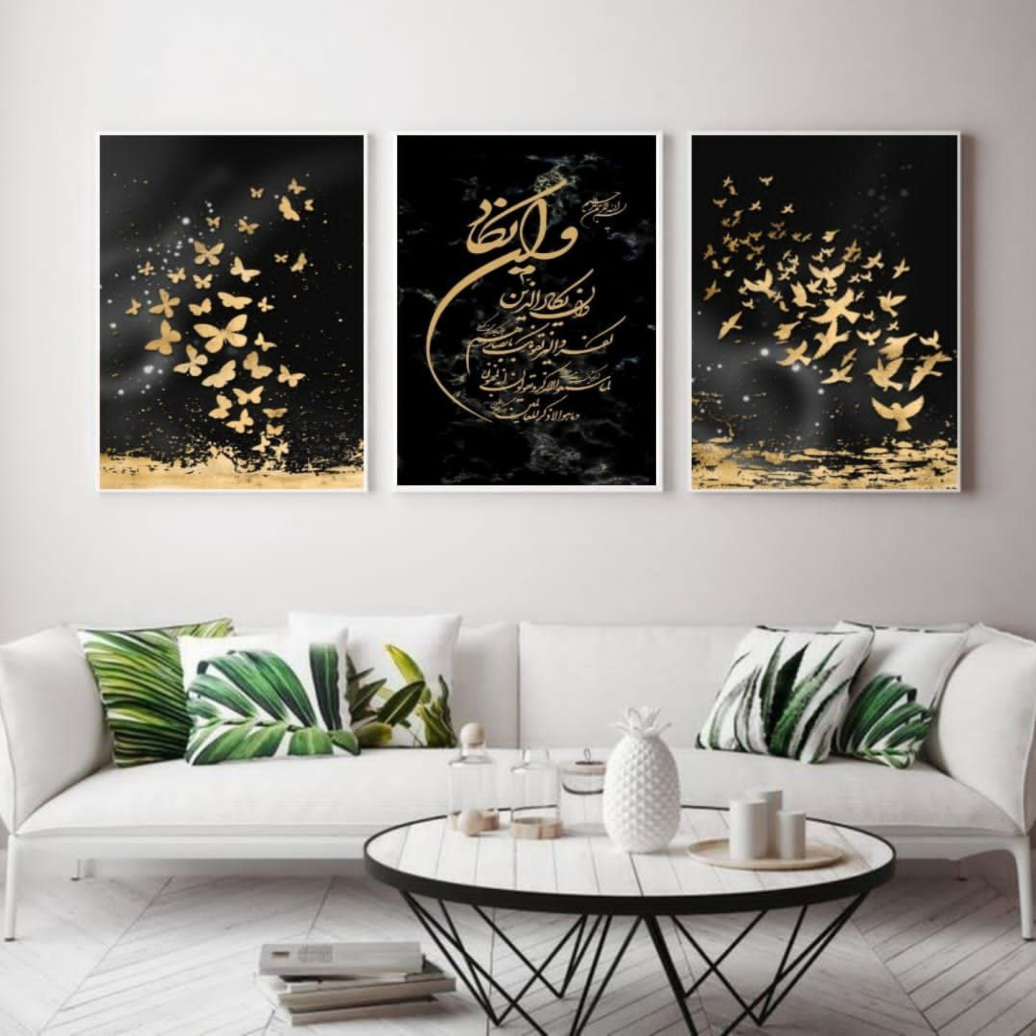  تابلو مدل دکوراتیو کد 1090 مجموعه 3 عددی