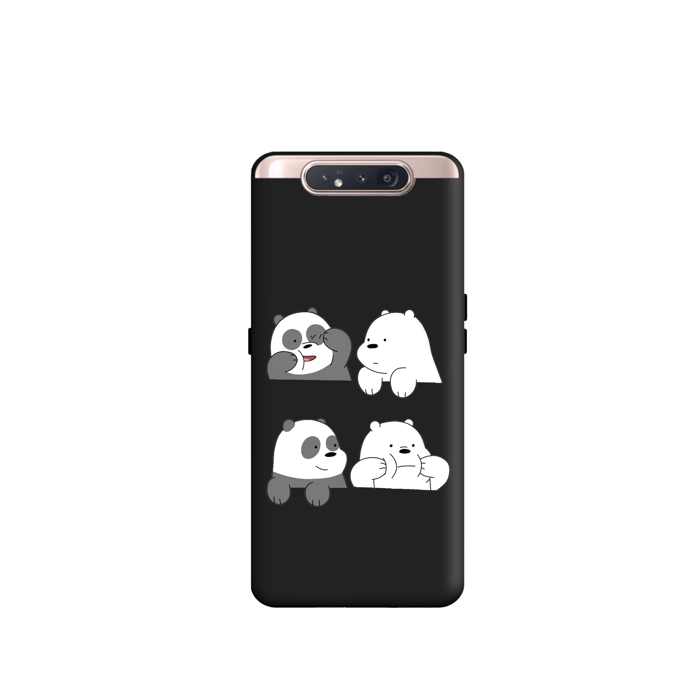 کاور طرح خرس کله فدقی کد y1047 مناسب برای گوشی موبایل سامسونگ  Galaxy A80 