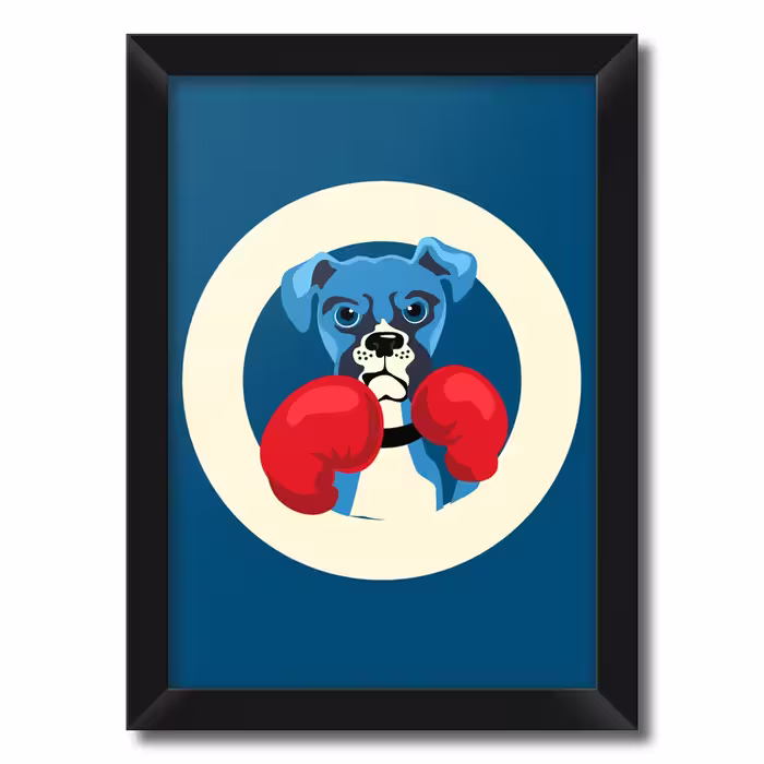 تابلو فنچ آرت طرح Boxer Dog کد GPH283-F