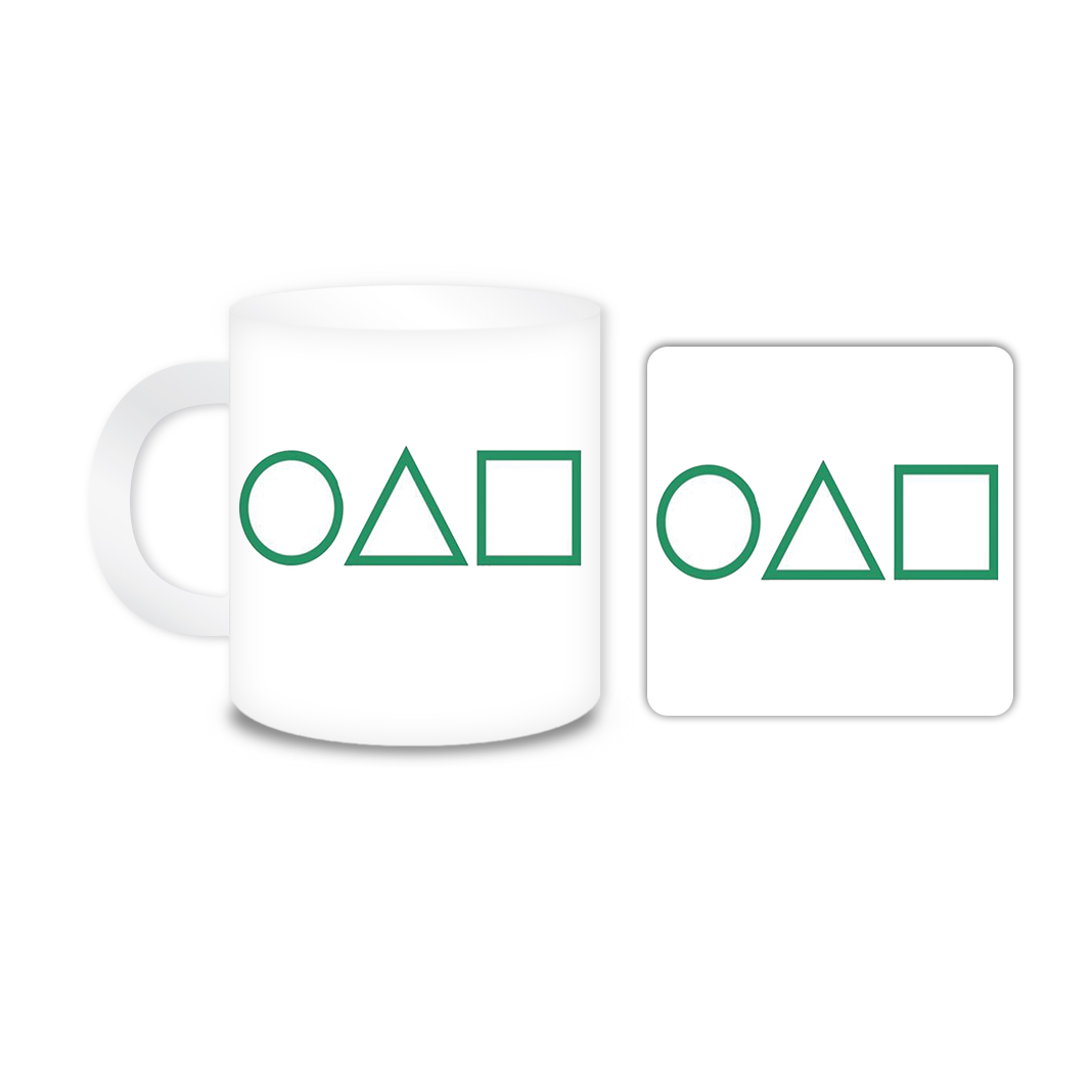 ماگ مدل Squid Game کد 2290 به همراه زیر لیوانی