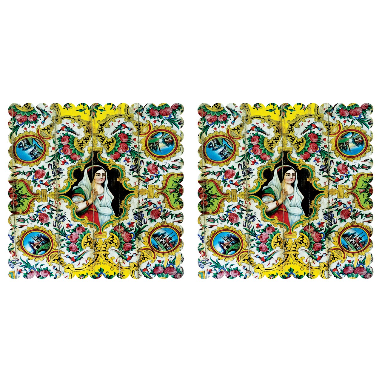 رومیزی رنس مدل T3-42020 سایز 40x40 سانتی متر مجموعه 2 عددی