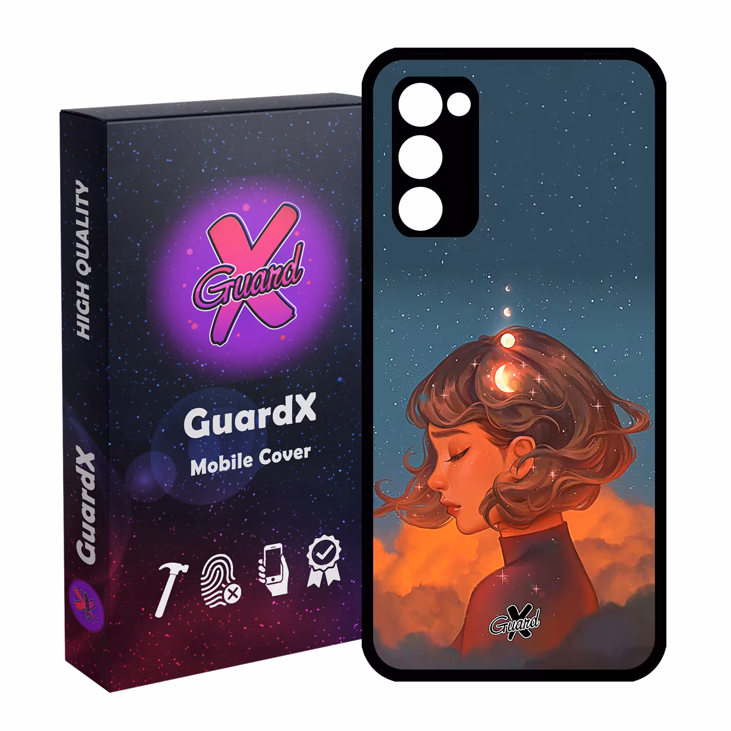 کاور گارد ایکس طرح Girl مدل Glass10302 مناسب برای گوشی موبایل سامسونگ Galaxy S20 FE