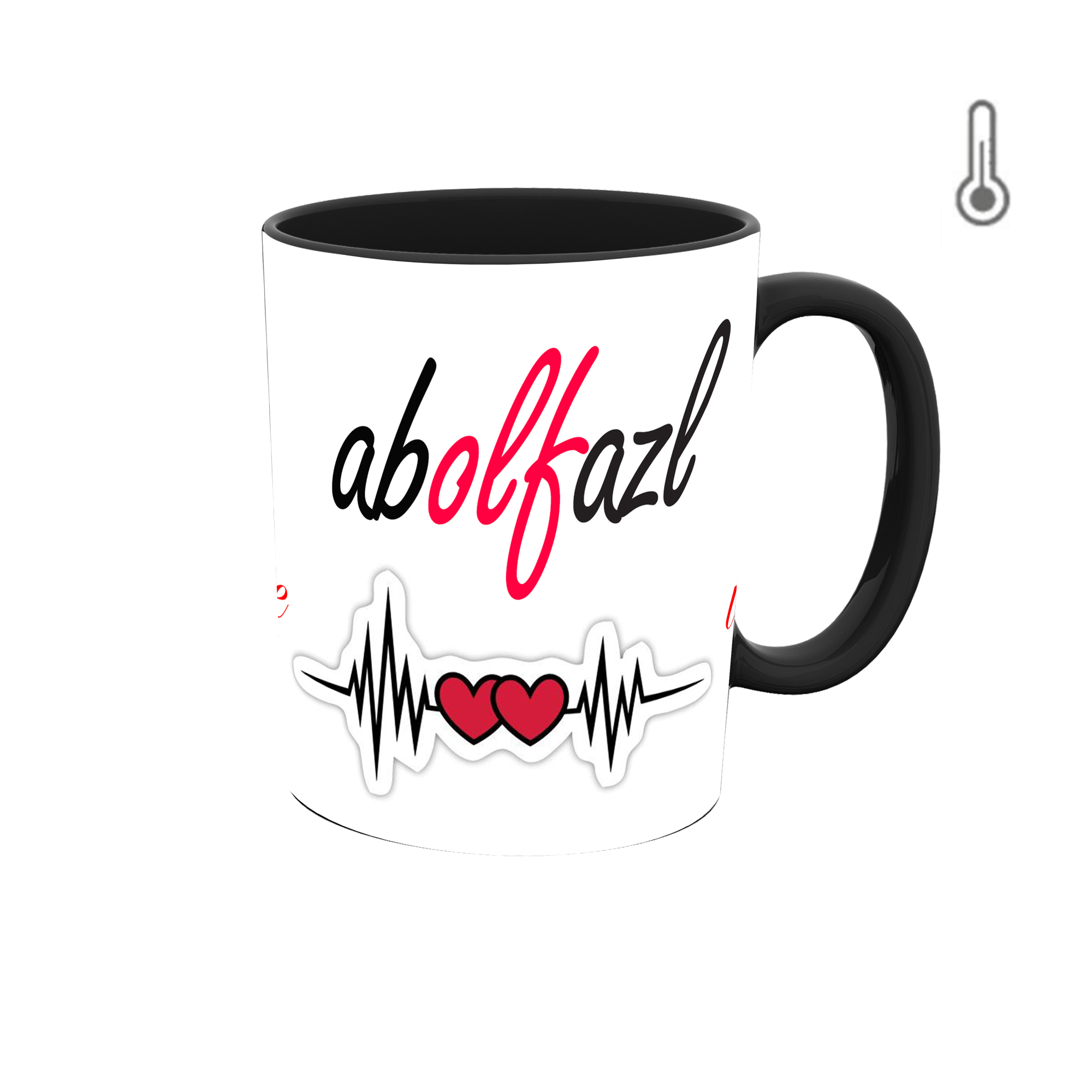 ماگ حرارتی طرح اسم ابوالفضل