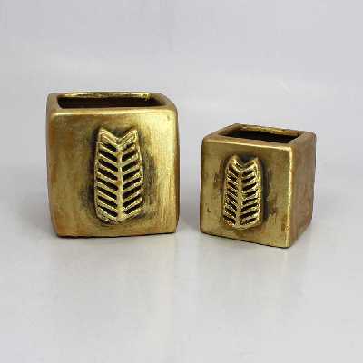 گلدان طرح cubic مجموعه 2 عددی