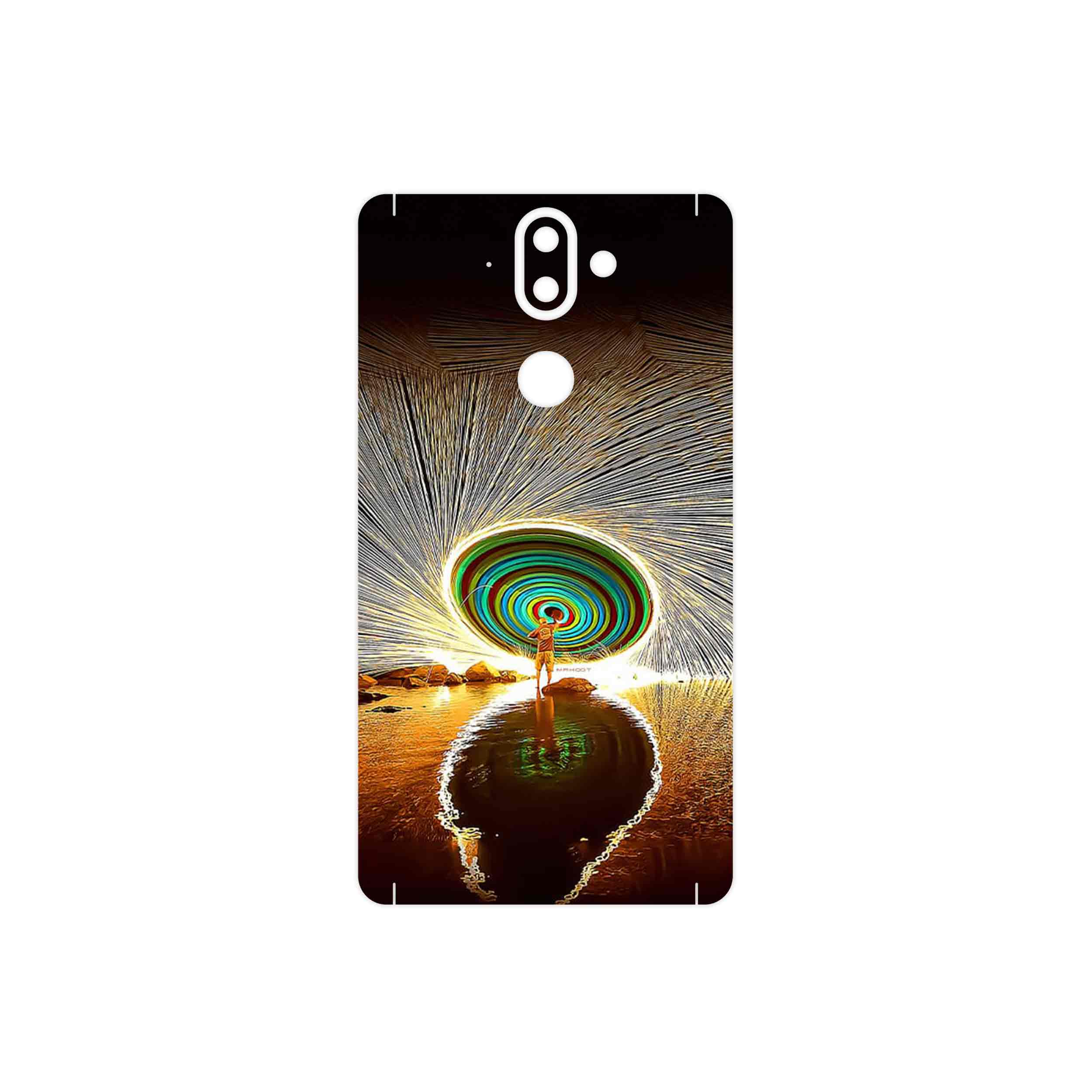 برچسب پوششی ماهوت مدل Night Light Fountain مناسب برای گوشی موبایل نوکیا 8 Sirocco