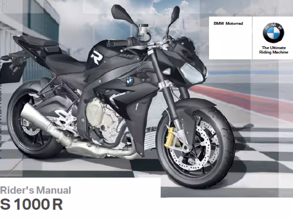 کتاب دفترچه راهنمای موتورسیکلت بی ام و BMW S 1000 R - به زبان انگلیسی