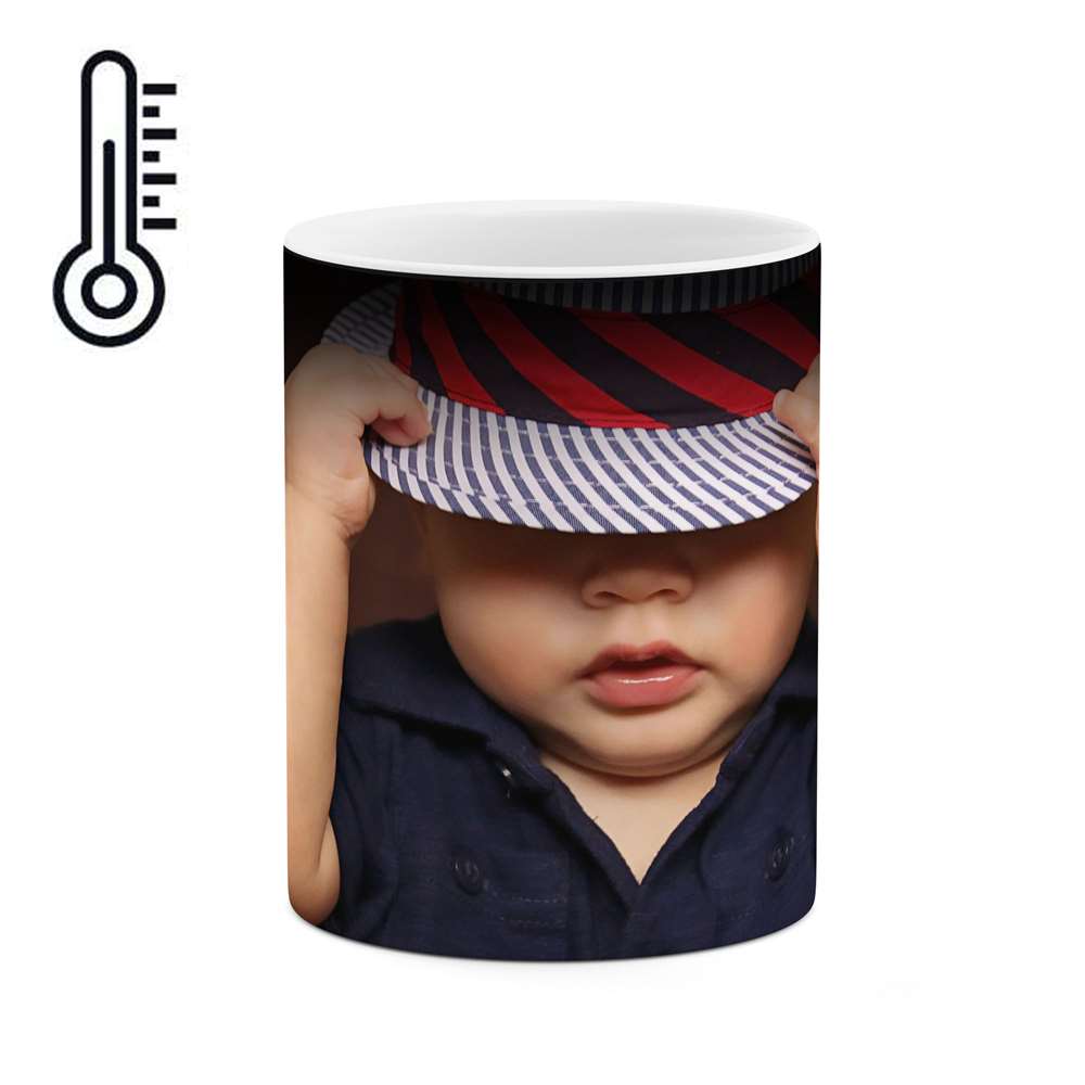 ماگ حرارتی طرح بچه بانمک  مدل mgph13730