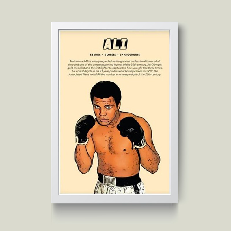 تابلو مدل mohammadali kleyکدG13-18 | دنیای قاب