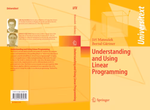 خرید و دانلود نسخه کامل کتاب Understanding and Using Linear Programming