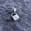 گردنبند نقره دخترانه مدل قفل SLN_M095