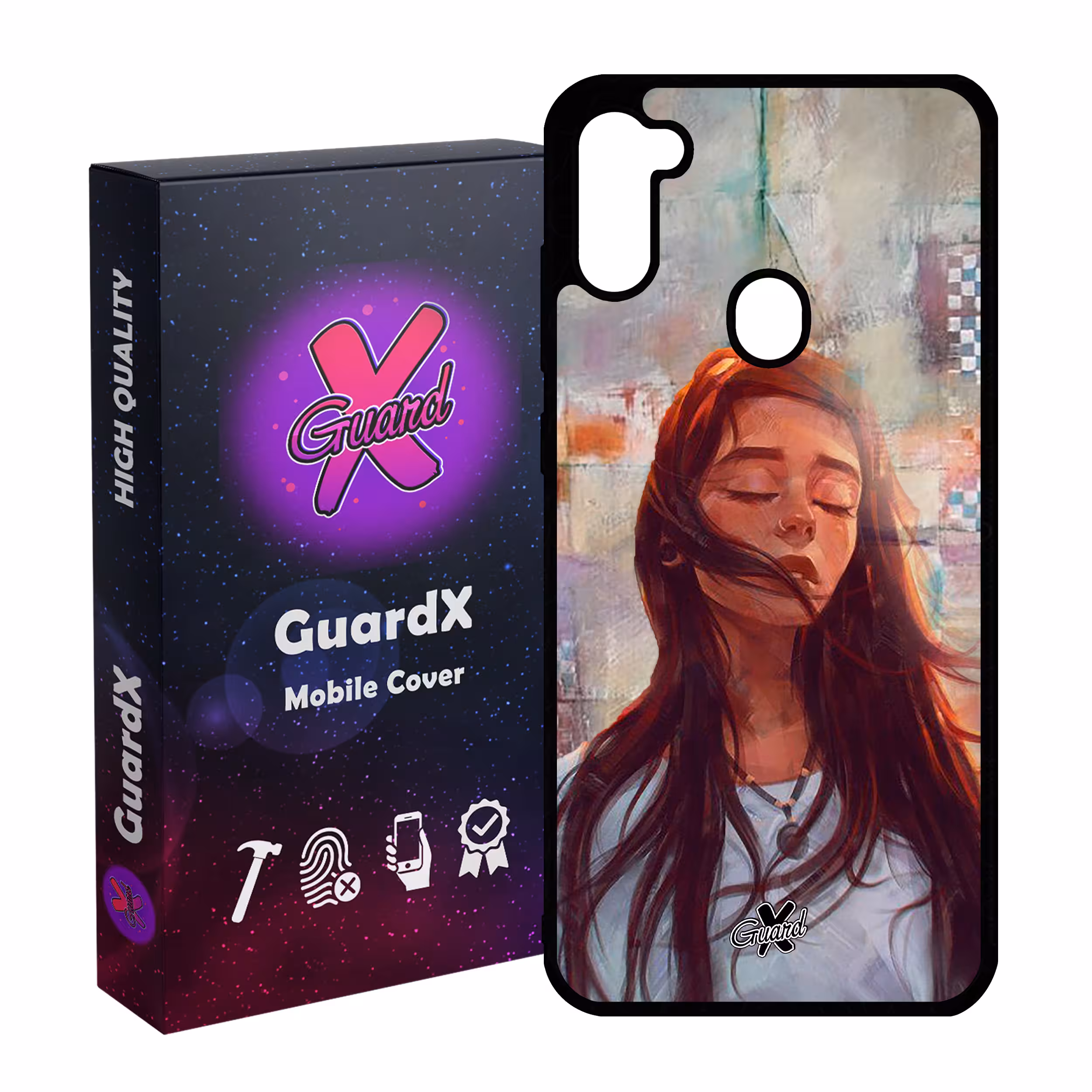 کاور گارد ایکس طرح Girl مدل Glass10056 مناسب برای گوشی موبایل سامسونگ Galaxy A11 / M11