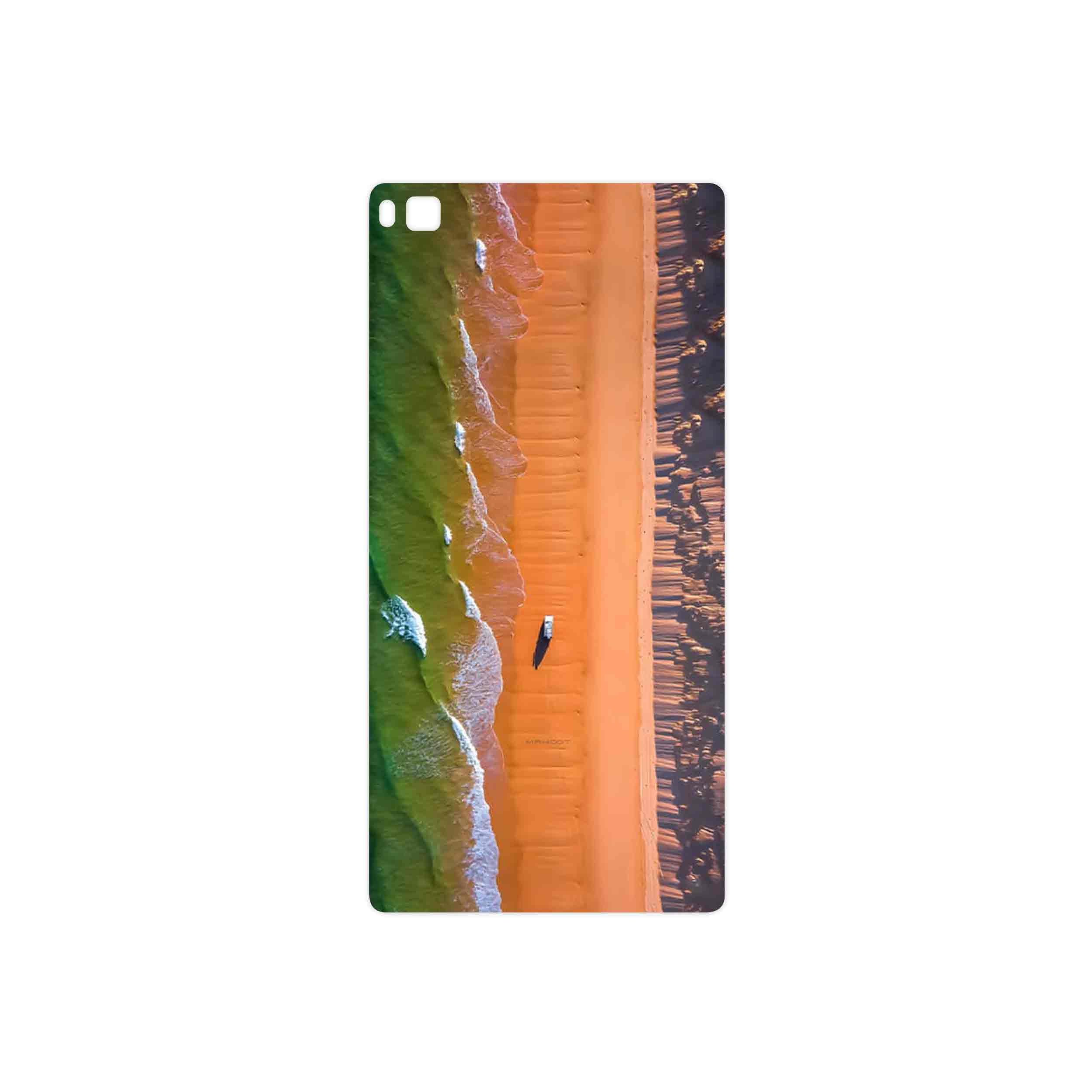 برچسب پوششی ماهوت مدل Beach and Green Sea مناسب برای گوشی موبایل هوآوی P8