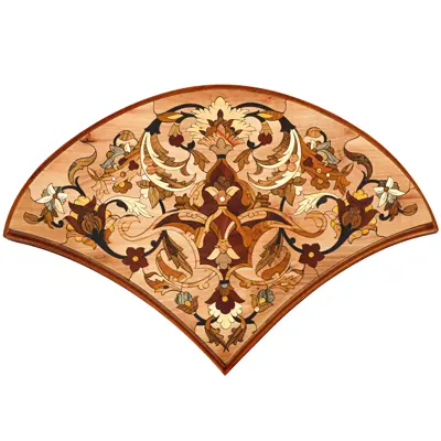 میز عسلی مدل معرق کاری طرح ستاره کد 7Star مجموعه 7 عددی