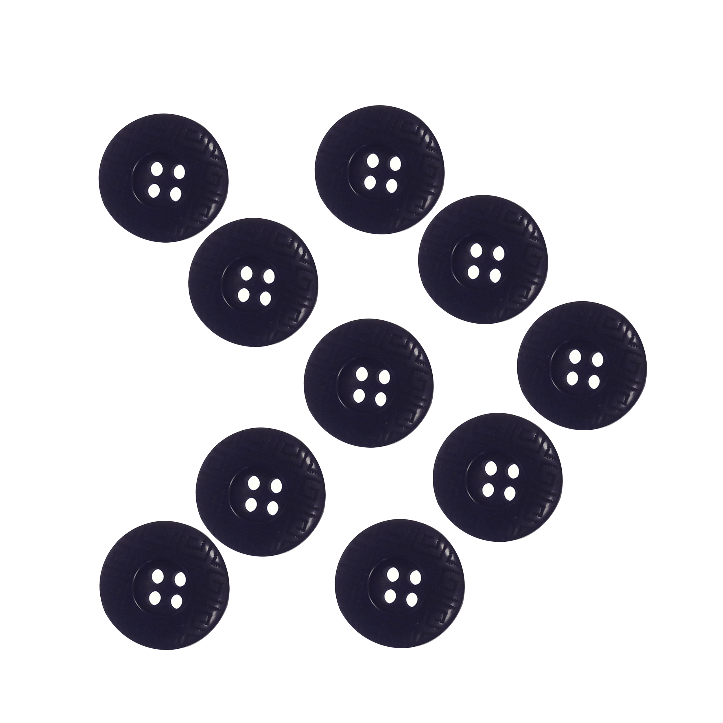 دکمه سرمه ای تیره مدل Y3830 بسته 10 عددی