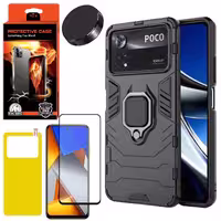 کاور کینگ کونگ مدل BATMAN مناسب برای گوشی موبایل شیائومی Poco M4 Pro 4G به همراه محافظ صفحه نمایش و محافظ پشت و پایه نگهدارنده گوشی 