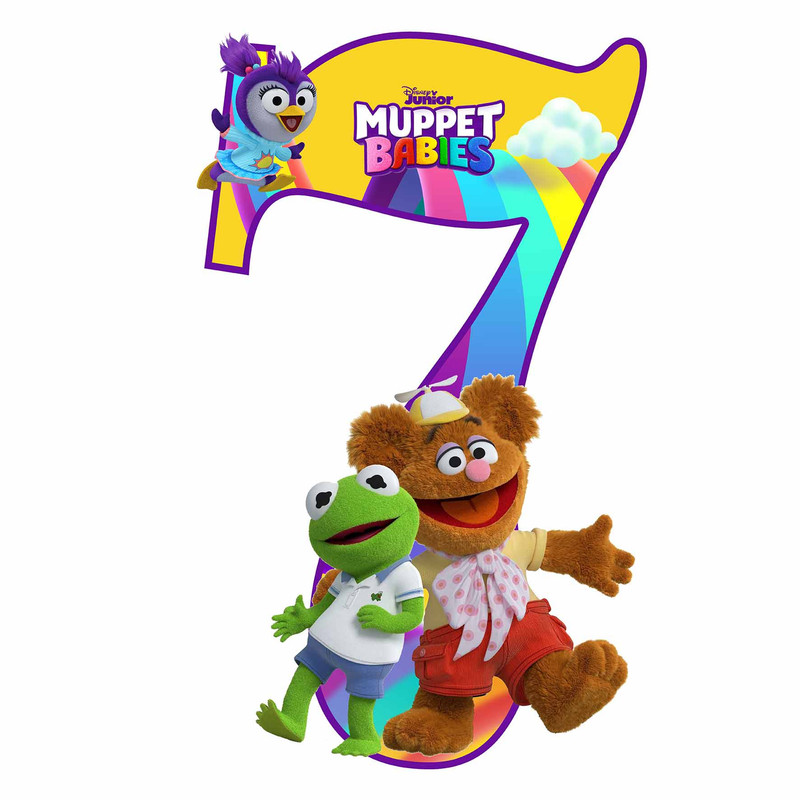 استند رومیزی تولد مدل عدد 7 طرح ماپت ها کد 1270