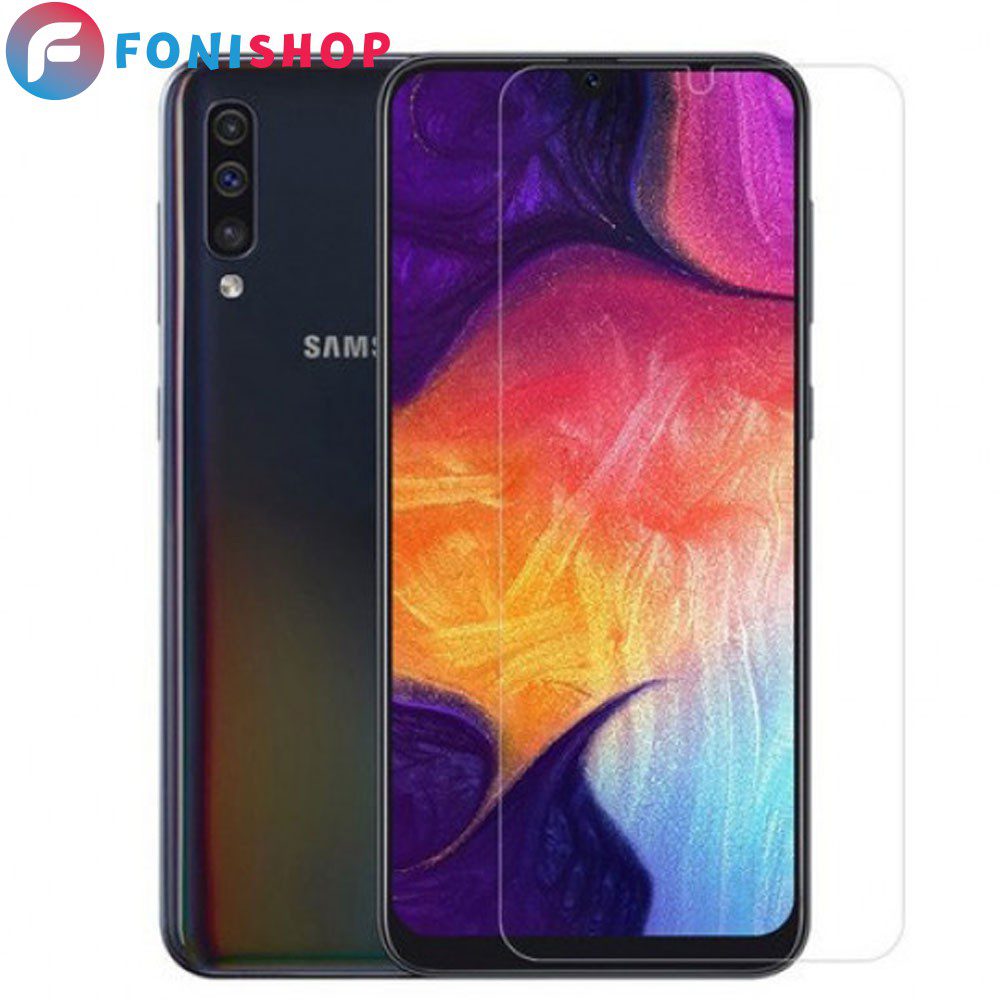 گلس محافظ صفحه نمایش شیشه ای معمولی سامسونگ Samsung A50