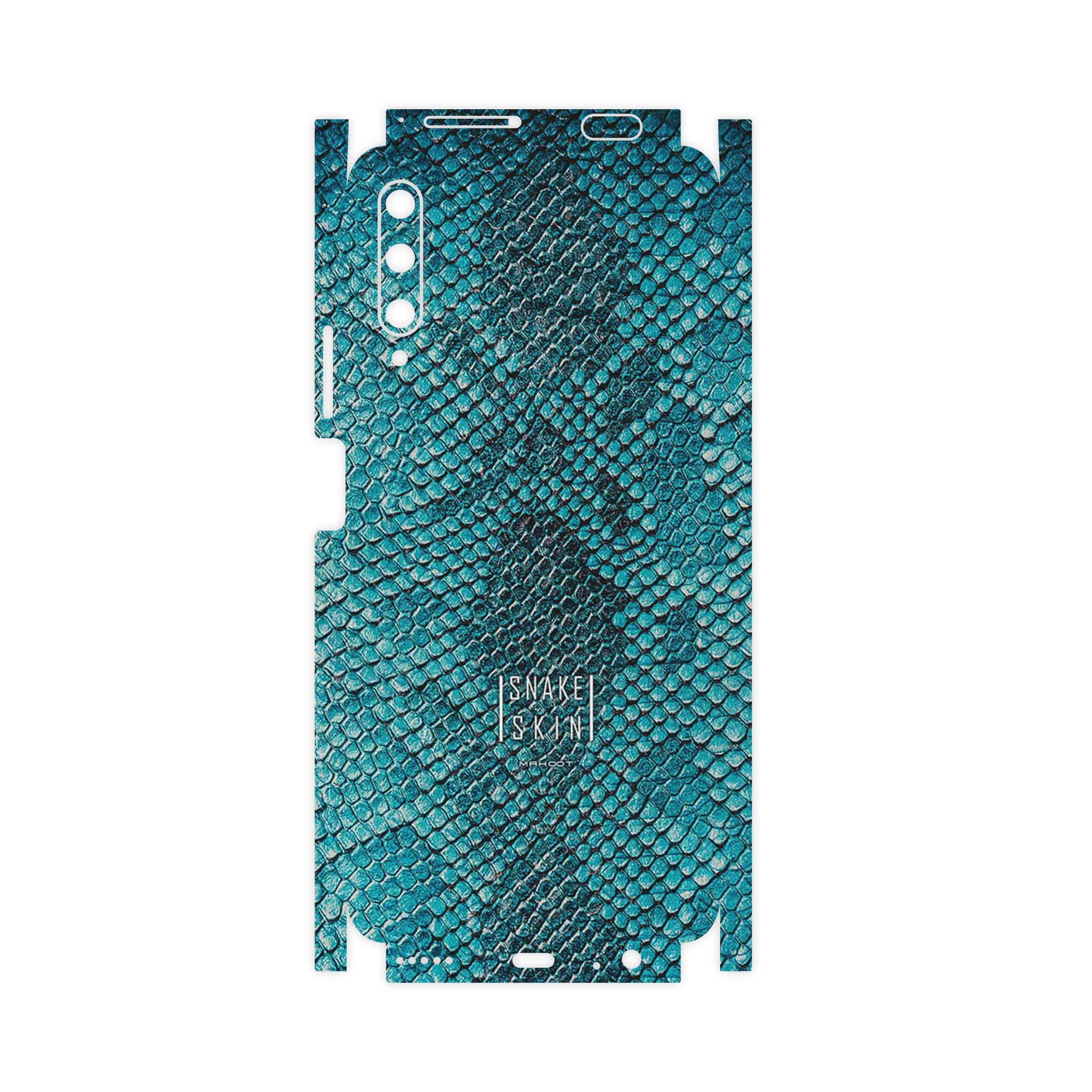 برچسب پوششی ماهوت مدل Blue Snake Skin-FullSkin مناسب برای گوشی موبایل هوآوی Y9S