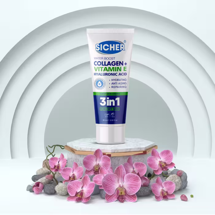 کرم آبرسان سیچر سری 3IN1 مدل VITAMIN E حجم 60 میلی لیتر